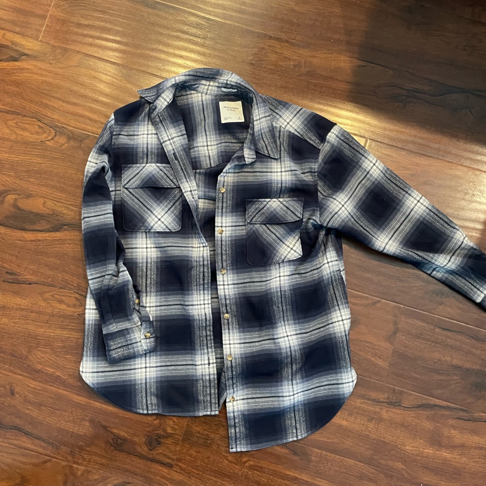 Oversized flannel shirt jacket